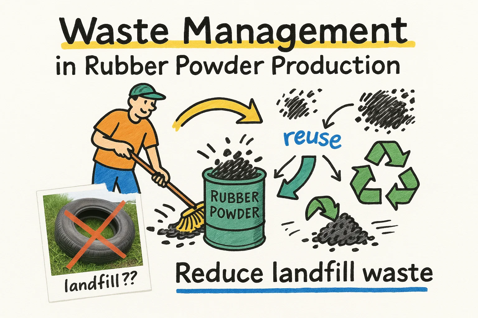 Waste Management in Rubber Powder Production